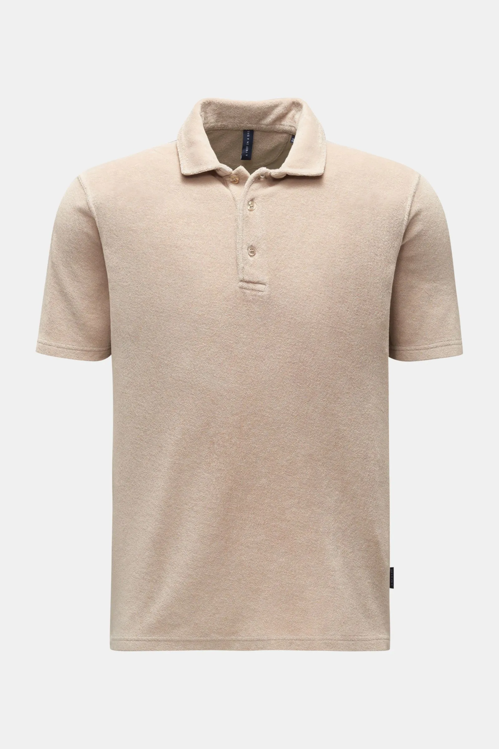 04651/ A TRIP IN A BAG terry polo shirt 'Terry Polo' beige