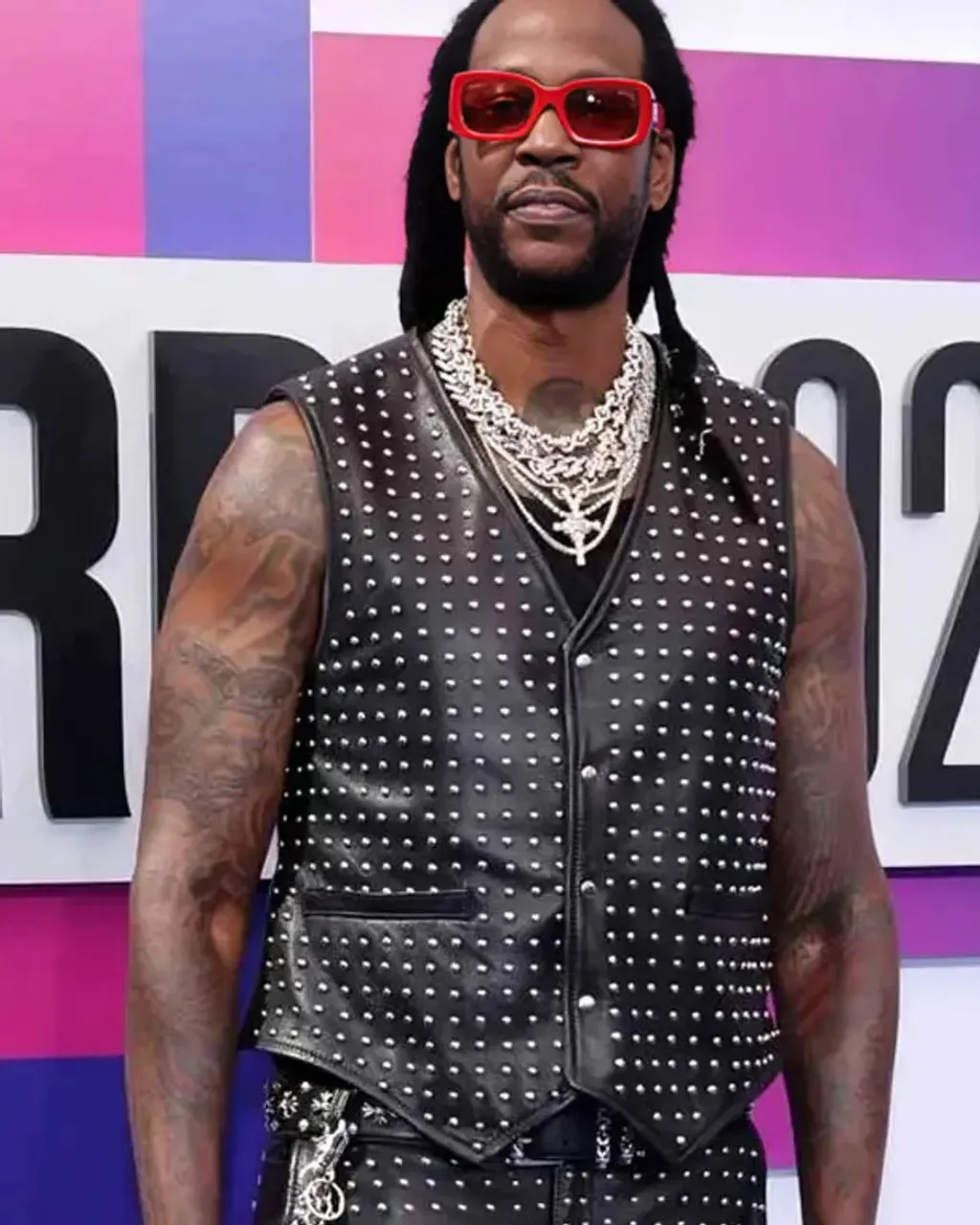 2 Chainz BET Awards 2024 Leather Vest