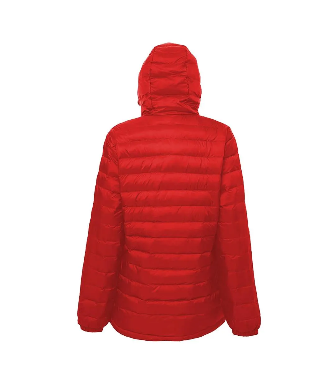 2786 Womens/Ladies Hooded Water & Wind Resistant Padded Jacket (Red/Navy) - UTRW3425