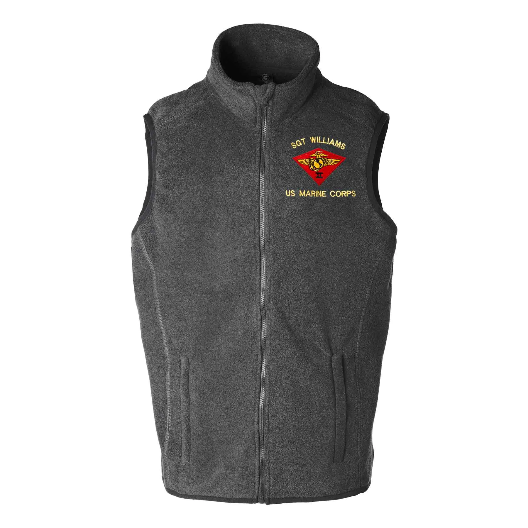 2nd Marine Air Wing Embroidered Fleece Vest