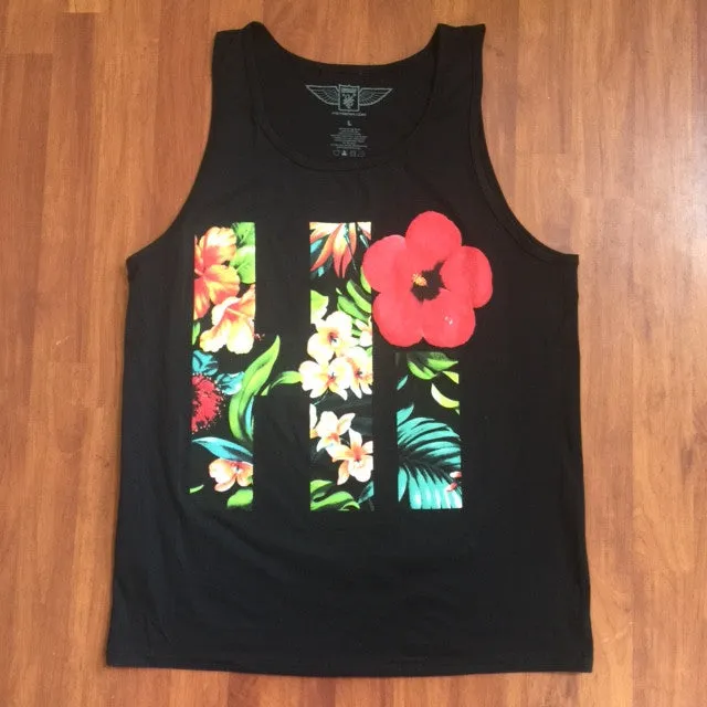 A HI FLORAL TANK TOP