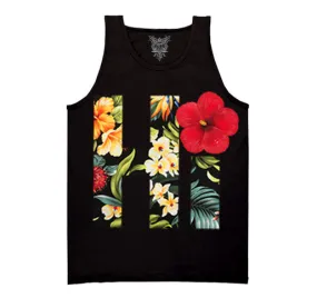 A HI FLORAL TANK TOP