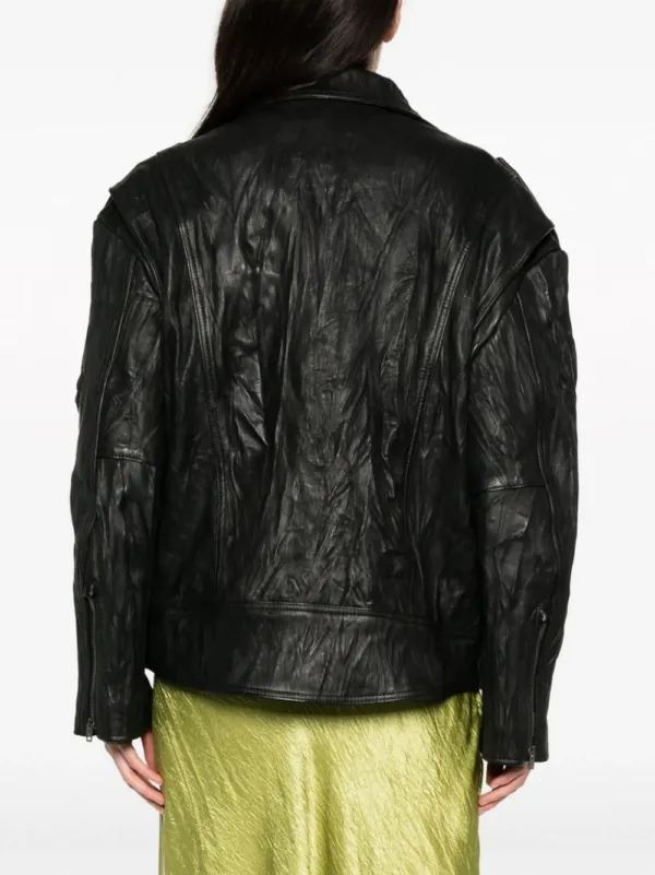 Acne Studios Crinkled Leather Jacket | Luxury and style at your fingertips