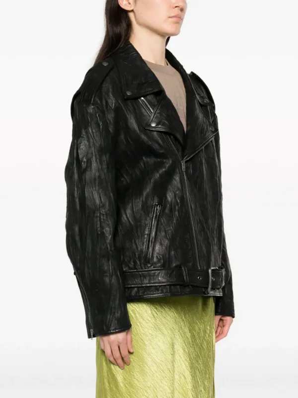 Acne Studios Crinkled Leather Jacket | Luxury and style at your fingertips