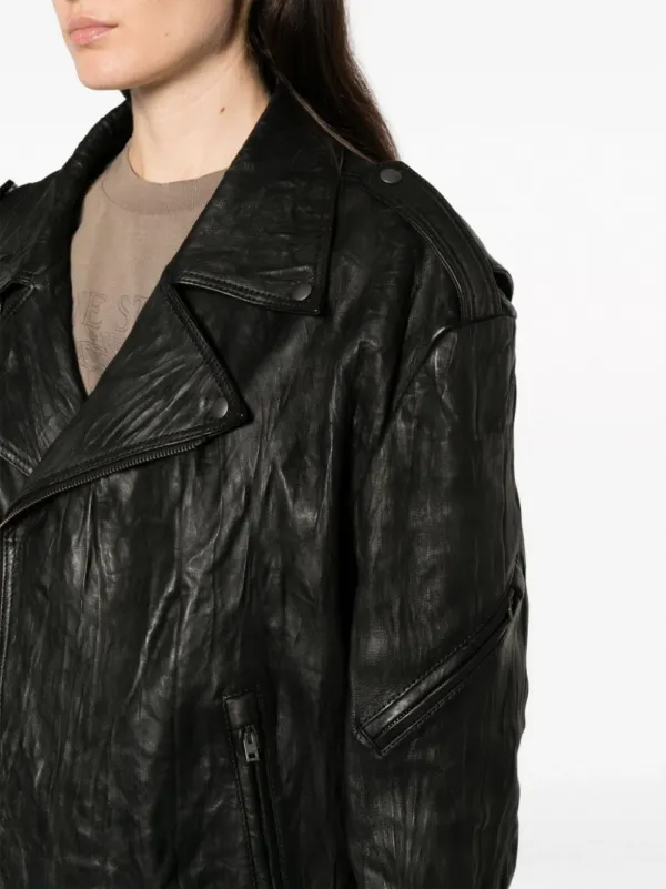 Acne Studios Crinkled Leather Jacket | Luxury and style at your fingertips