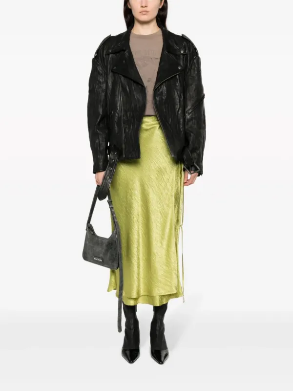 Acne Studios Crinkled Leather Jacket | Luxury and style at your fingertips