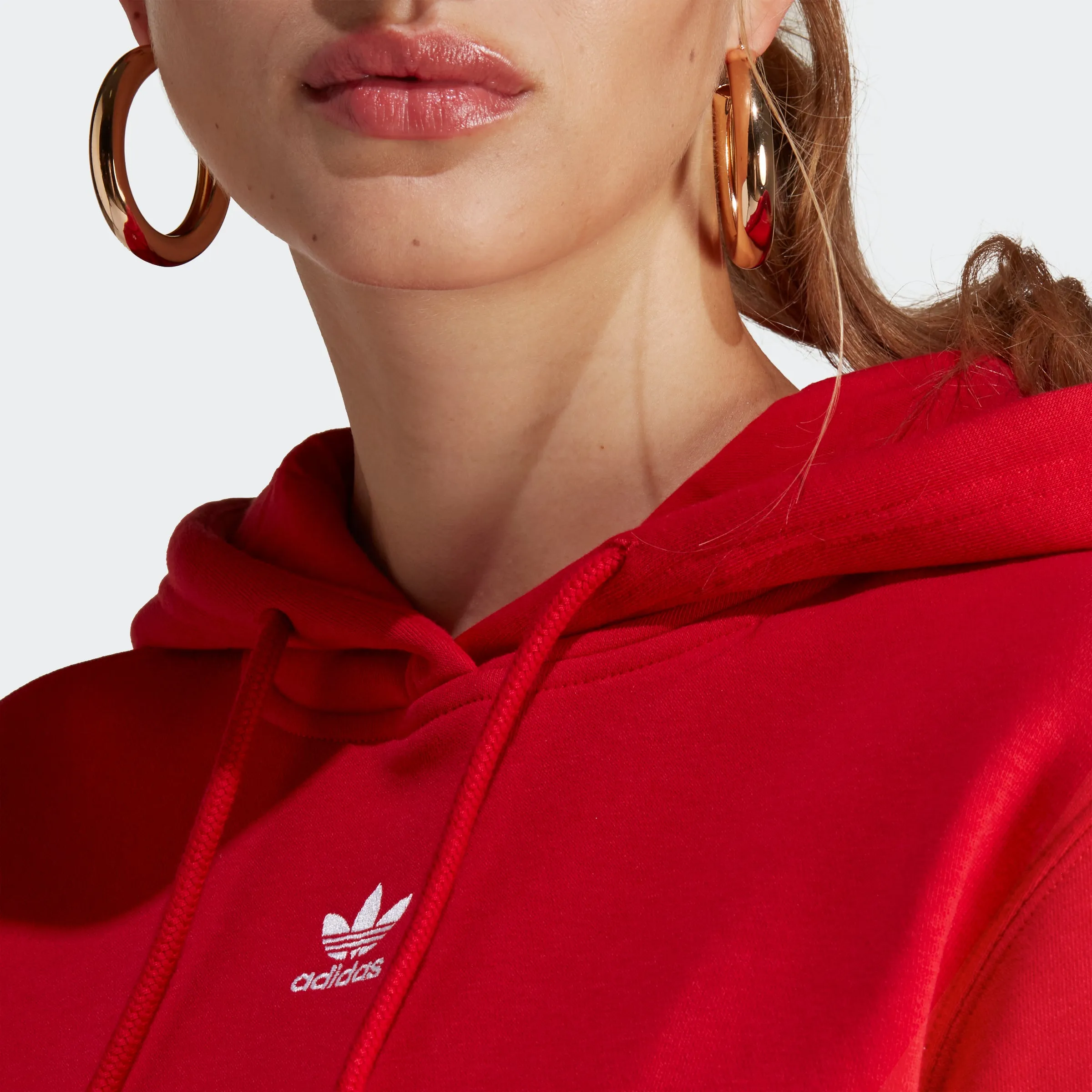 Adidas Adicolor Essentials Fleece Hoodie Red