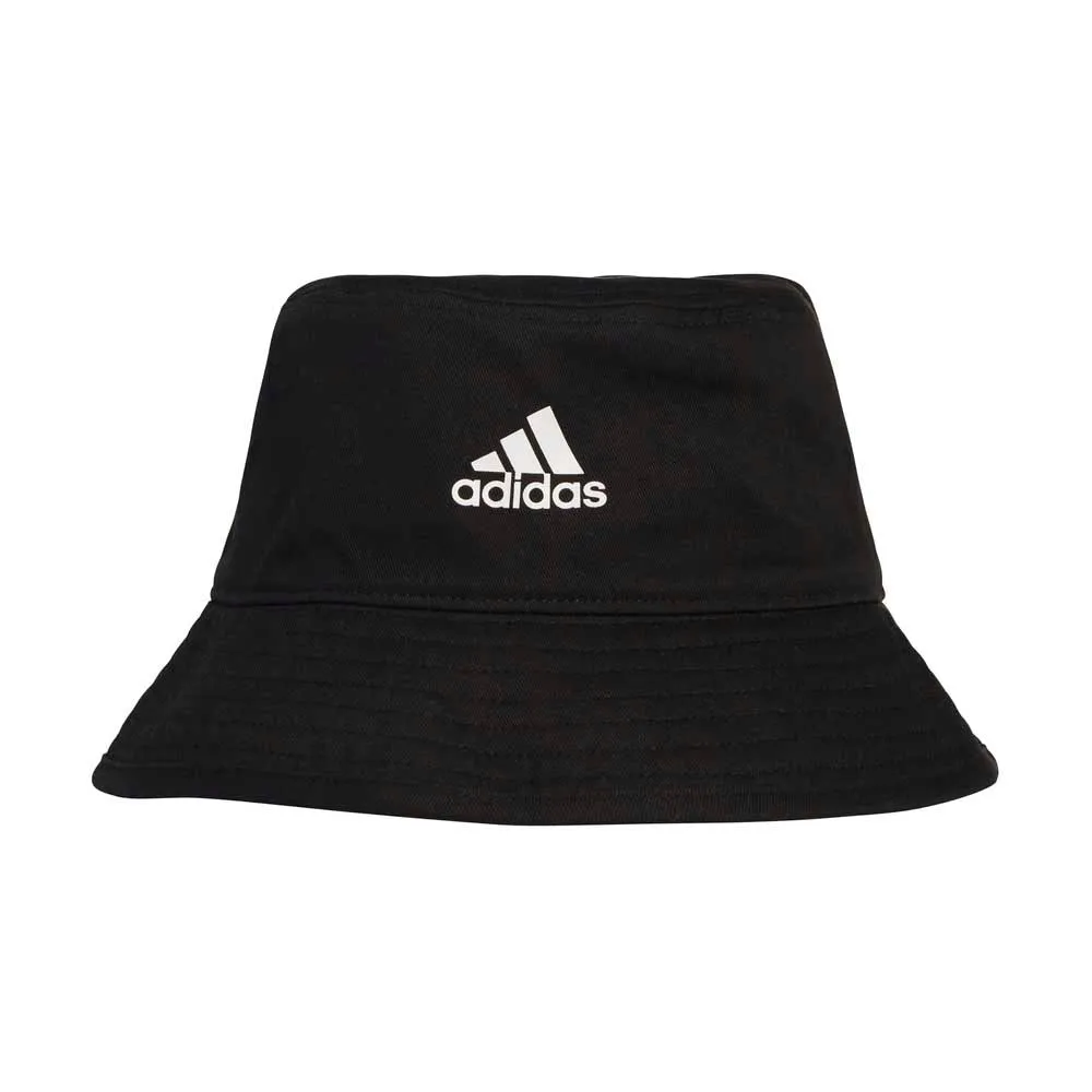 ADIDAS COTTON BUCKET HAT - BLACK/WHITE