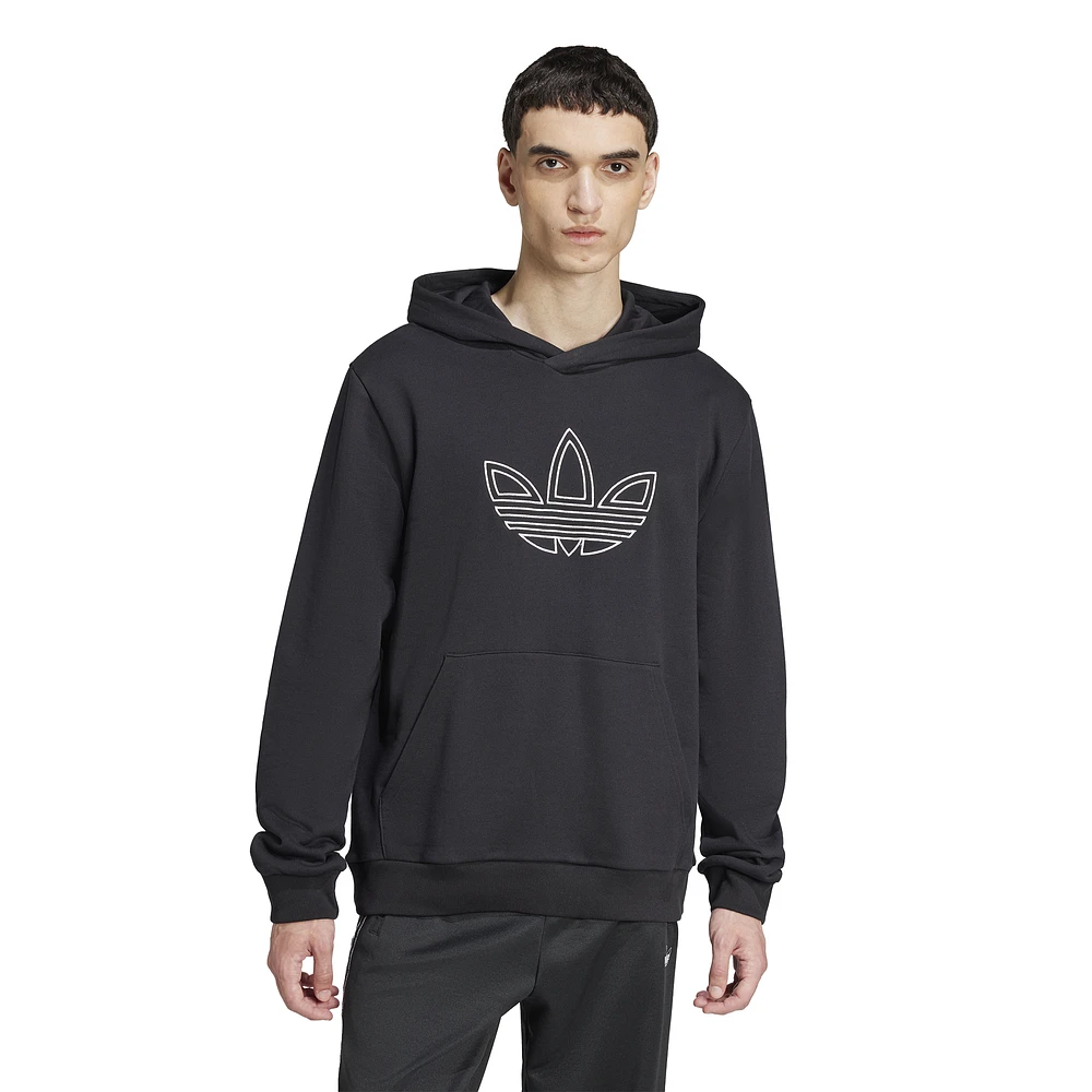 adidas Originals Mens Outline Fleece Pullover Hoodie