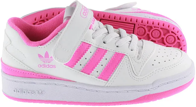 Adidas Originals Trainers Kids Forum Low White Pink