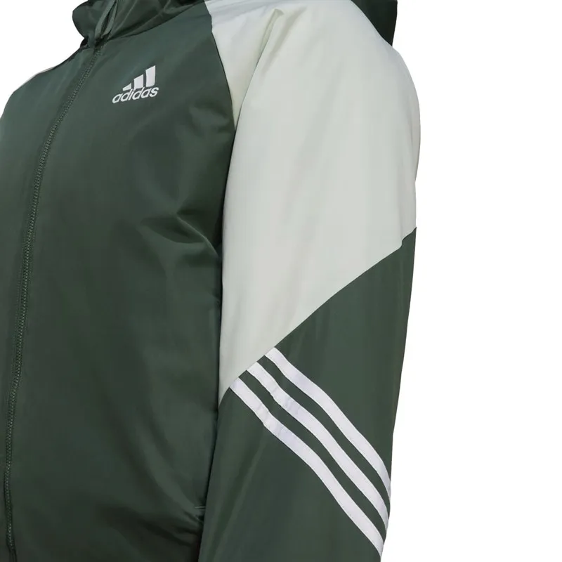 adidas Womens Back To Sport Hooded Jacket Green Oxide/Linen Green