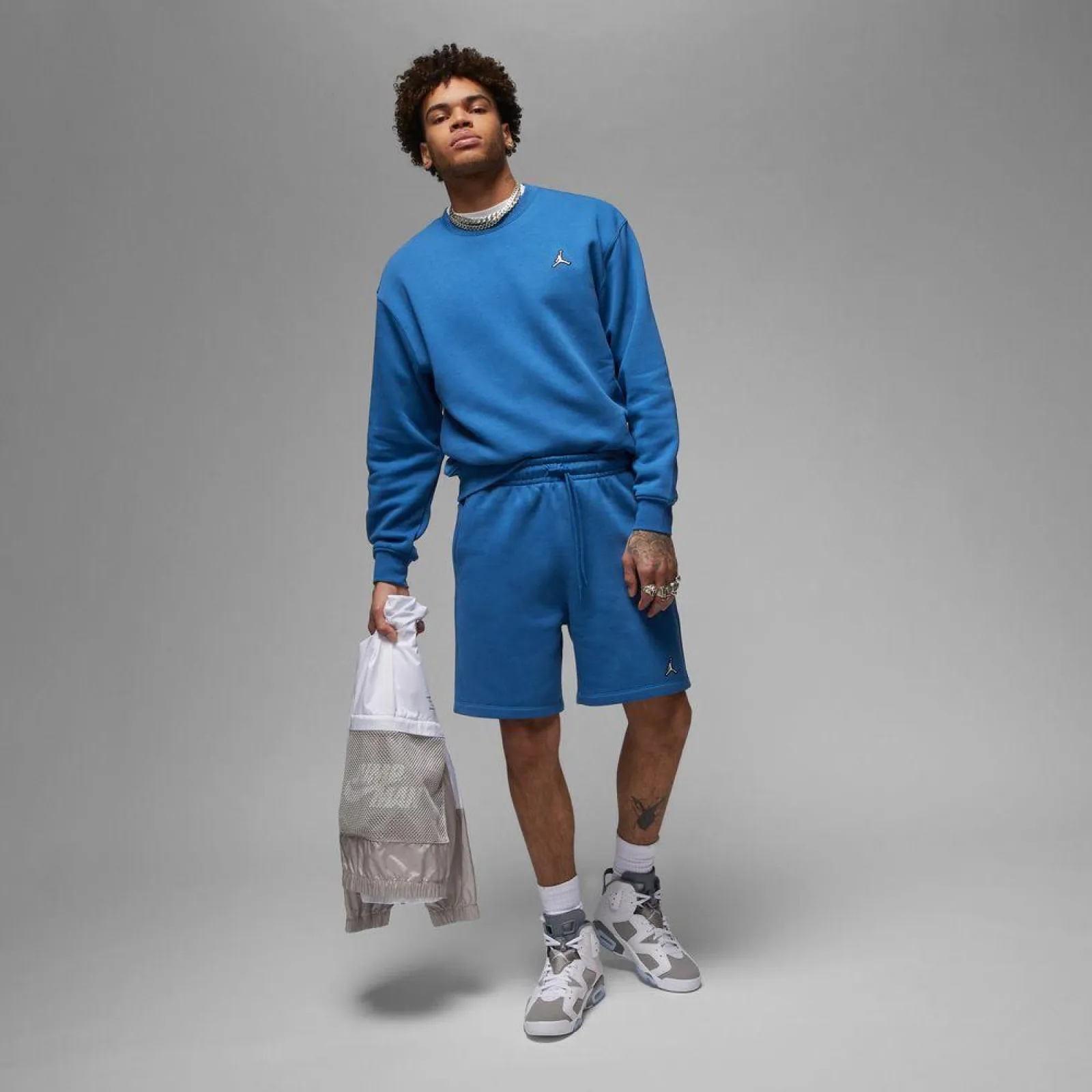 Air Jordan Essentials Fleece Crew Hoodie ''True Blue''