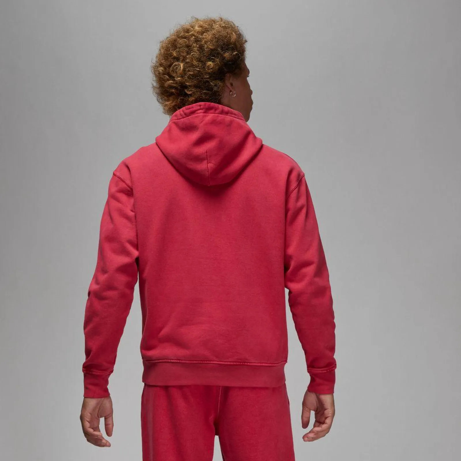 Air Jordan Flight Washed Fleece Hoodie "Cardinal Red"