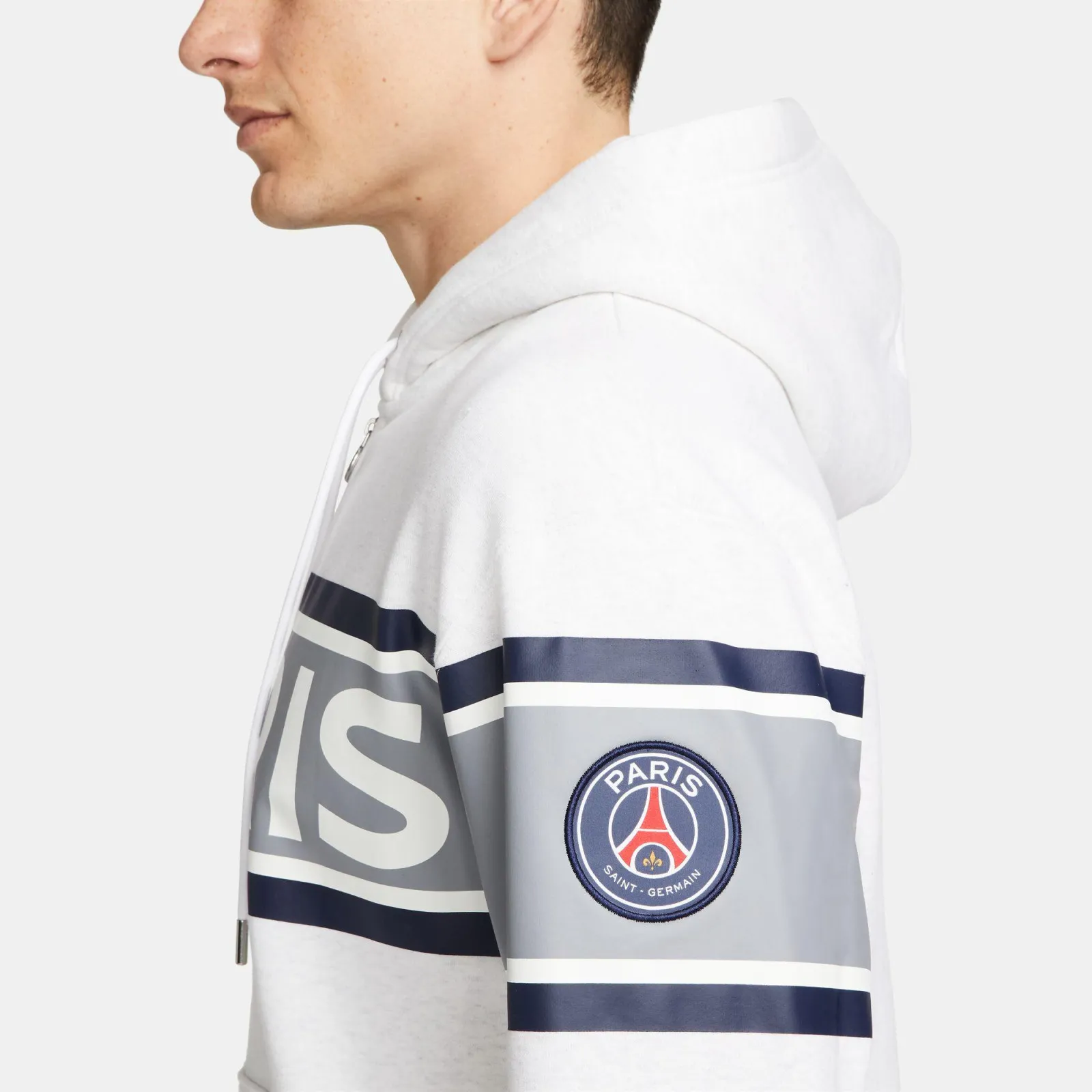 Air Jordan Paris Saint-Germain Full-Zip Fleece Hoodie ''White''