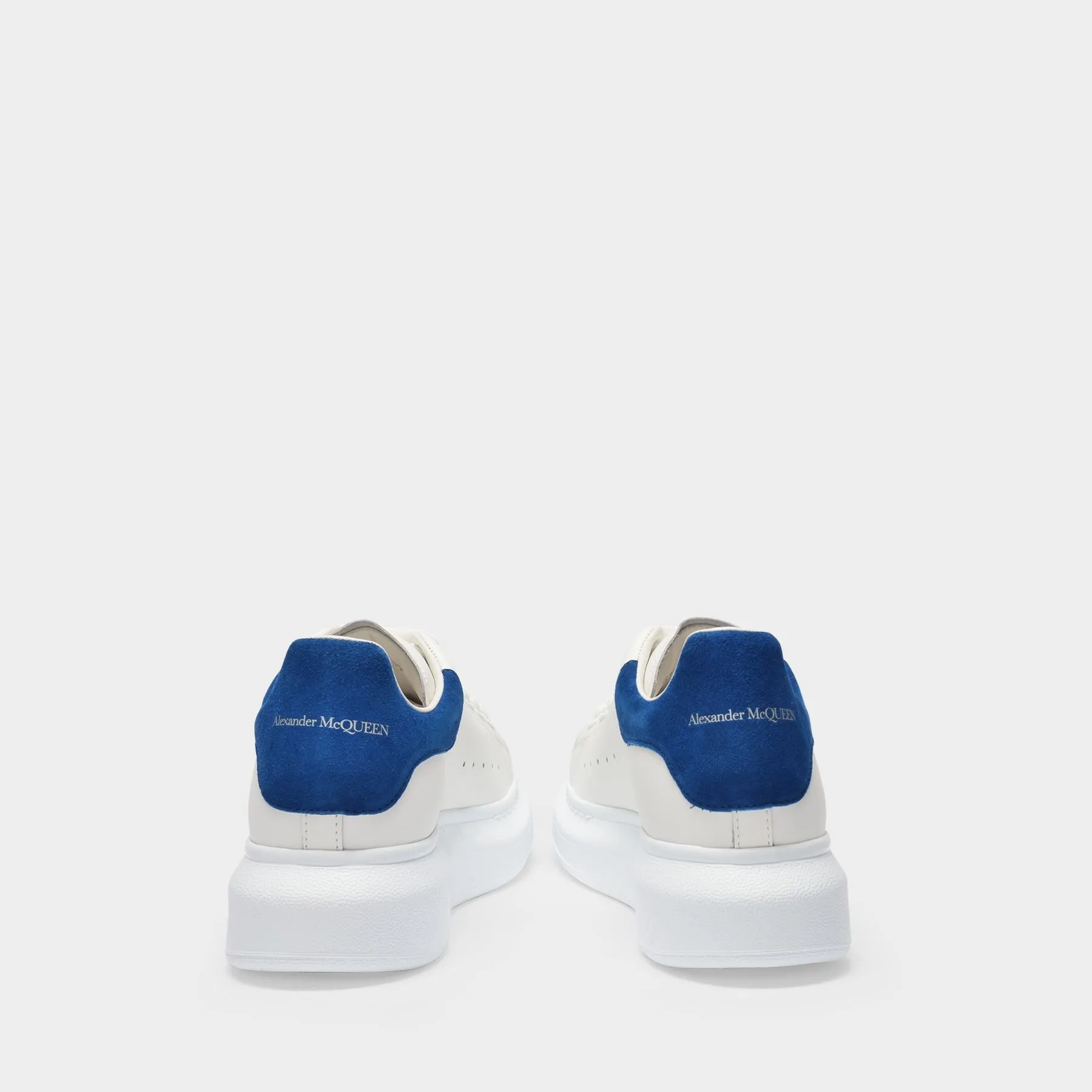 Alexander McQueen  Oversized Sneakers - Alexander Mcqueen - White/Blue Paris - Leather