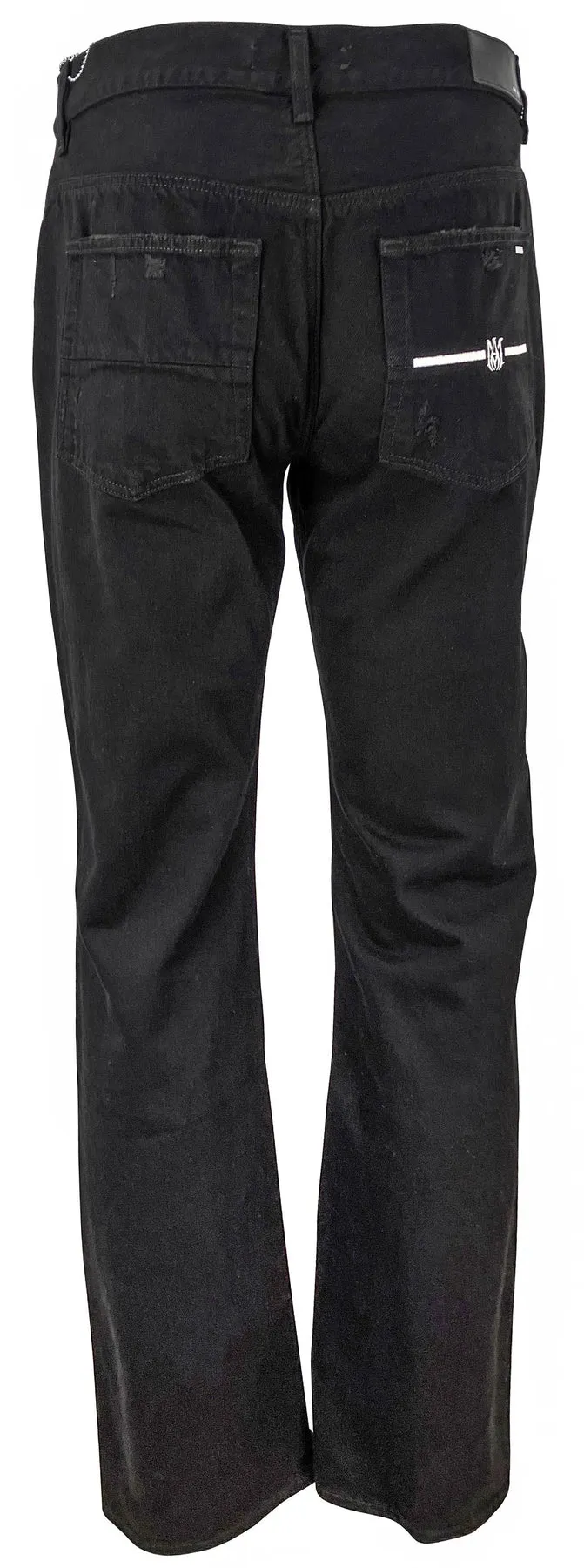 Amiri MA Bar Pocket Straight Jeans in Black