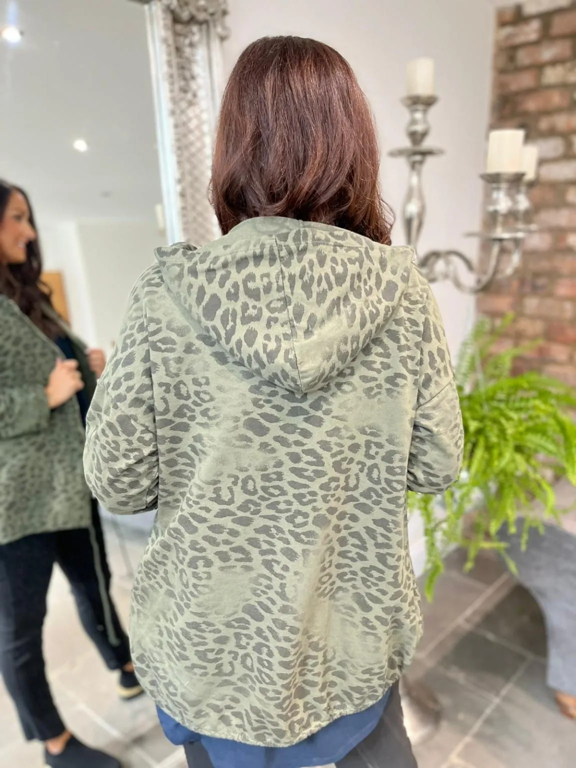 Animal Print Hooded Jacket Lorel