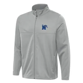 Antigua Memphis Tigers Gray Links 2 Full-Zip Golf Jacket