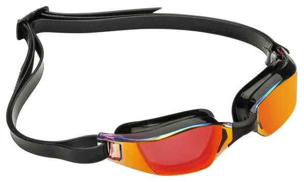 Aquasphere Xceed Swim Goggles Black - Orange Lenses