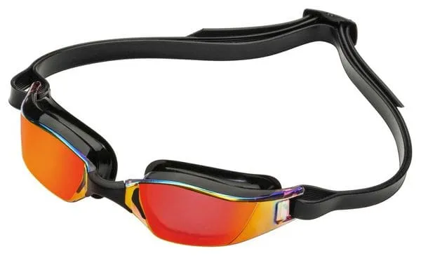 Aquasphere Xceed Swim Goggles Black - Orange Lenses