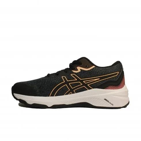 Asics GT-1000 11 GS | Black/Papaya | Childrens Running Trainers