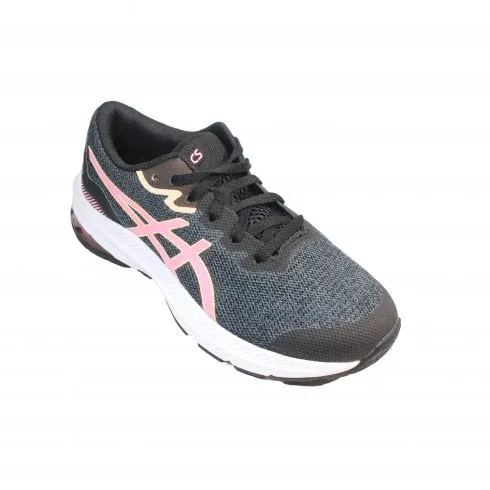 Asics GT-1000 11 GS | Black/Papaya | Childrens Running Trainers