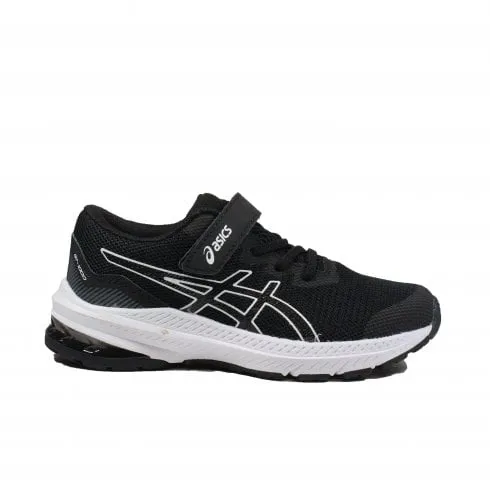 Asics GT-1000 11 PS | Black/White | Childrens Running Trainers