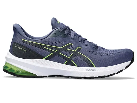 Asics MENS GT-1000 12 Thunder Blue/Electric Lime