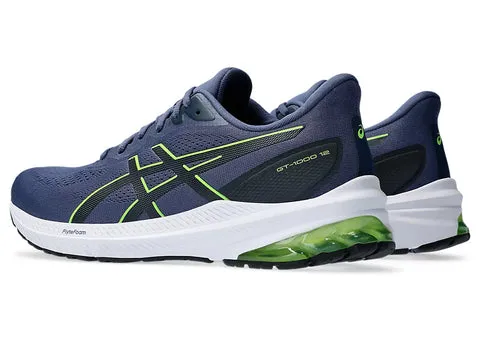 Asics MENS GT-1000 12 Thunder Blue/Electric Lime