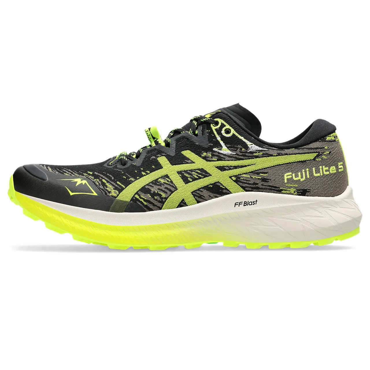 Asics Men's Fuji Lite 5 Black/Safety Yellow | Buy Asics Men's Fuji Lite 5 Black/Safety Yellow here | Outnorth