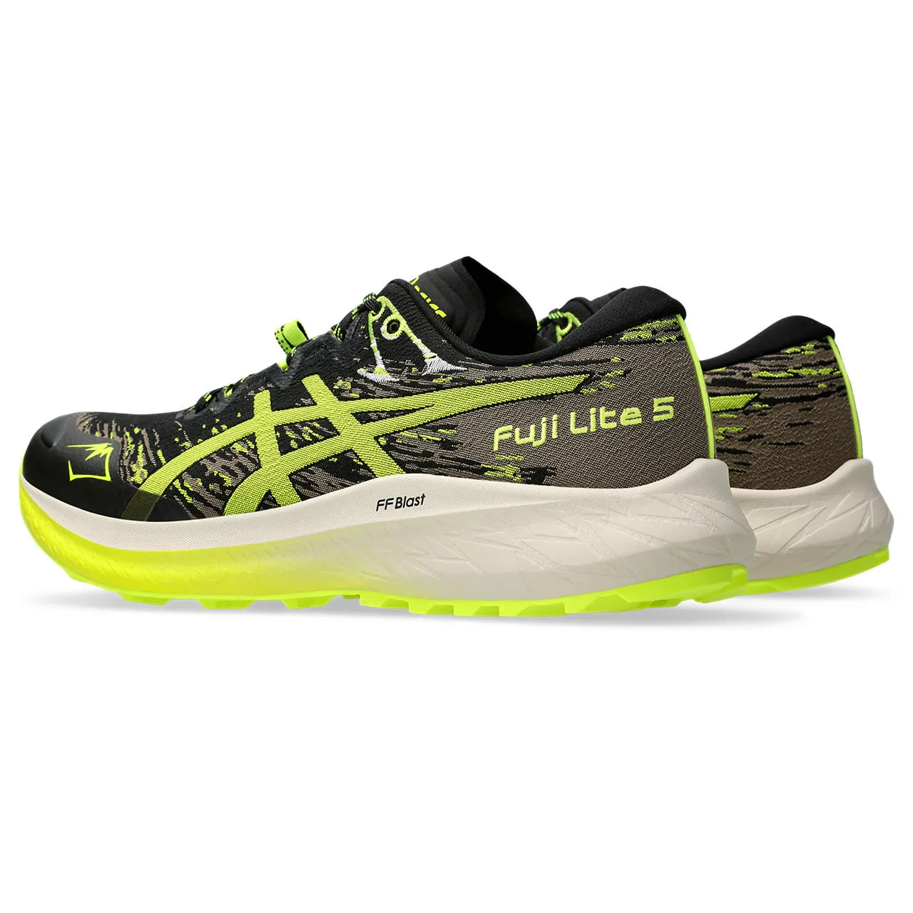 Asics Men's Fuji Lite 5 Black/Safety Yellow | Buy Asics Men's Fuji Lite 5 Black/Safety Yellow here | Outnorth