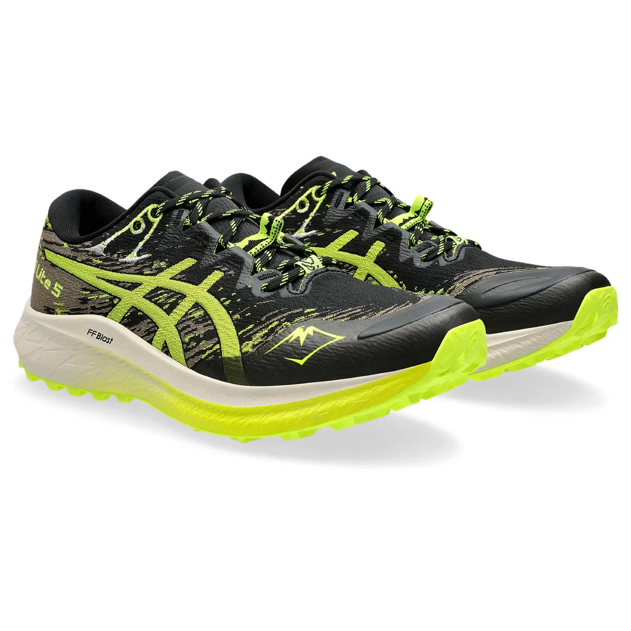 Asics Men's Fuji Lite 5 Black/Safety Yellow | Buy Asics Men's Fuji Lite 5 Black/Safety Yellow here | Outnorth