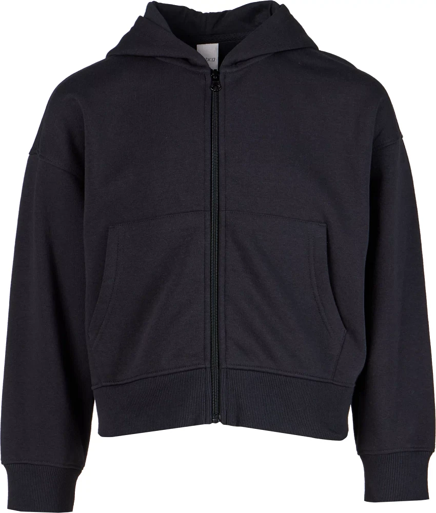 BCG Girls' Lifestyle Cotton Fleece Full Zip Hoodie