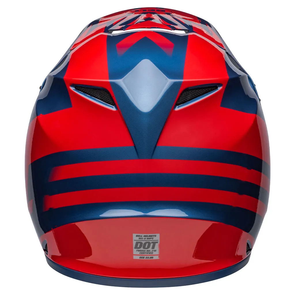 Bell - MX-9 MIPS Disrupt Blue/Red Helmet