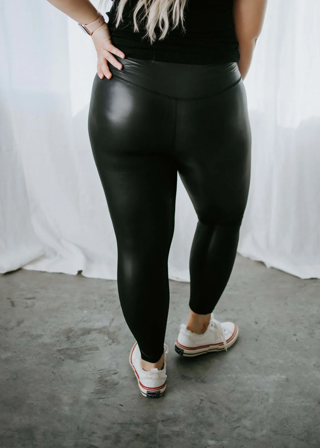 Bentley Metallic Crossover Leggings by Lily & Lottie