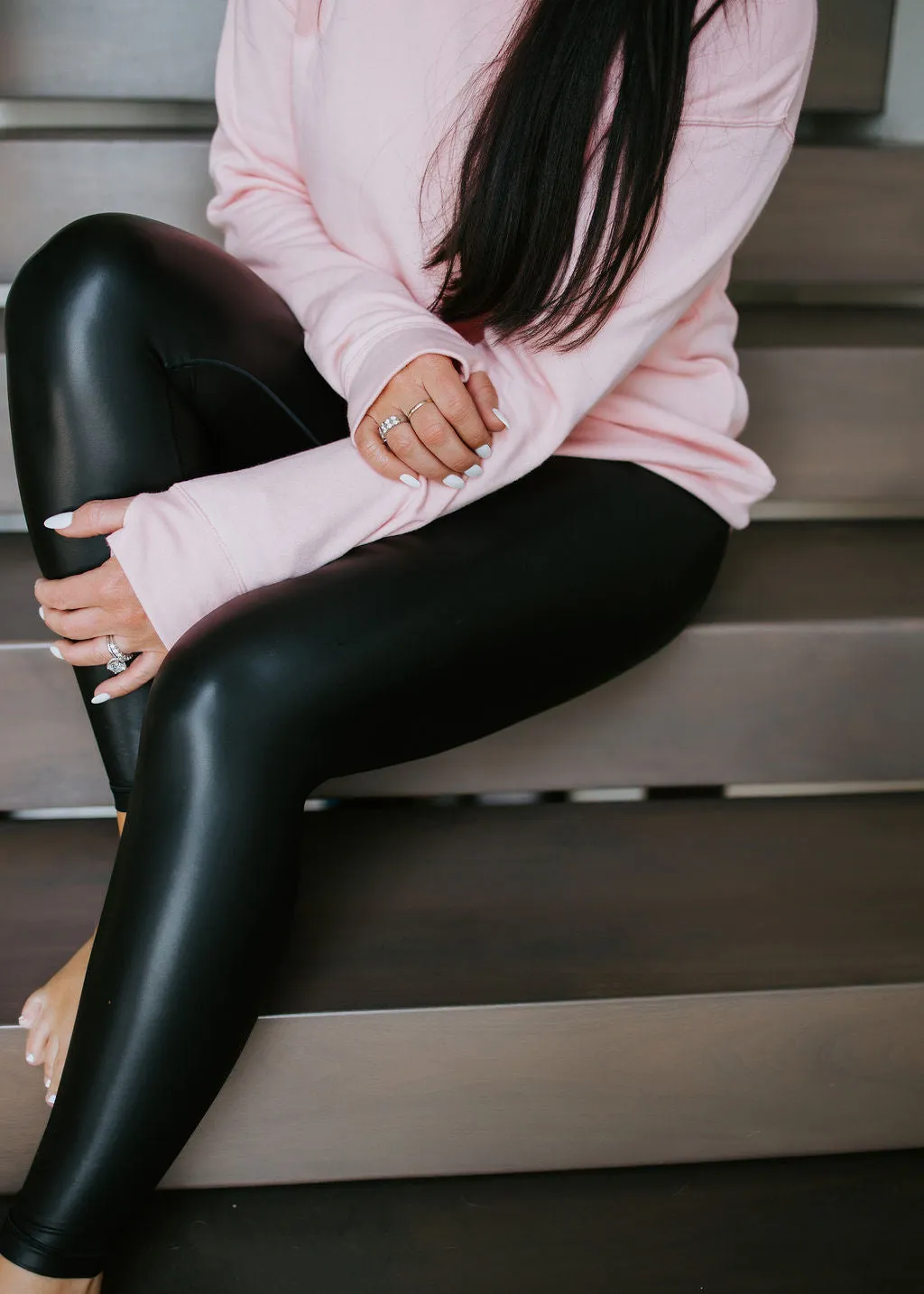 Bentley Metallic Crossover Leggings by Lily & Lottie