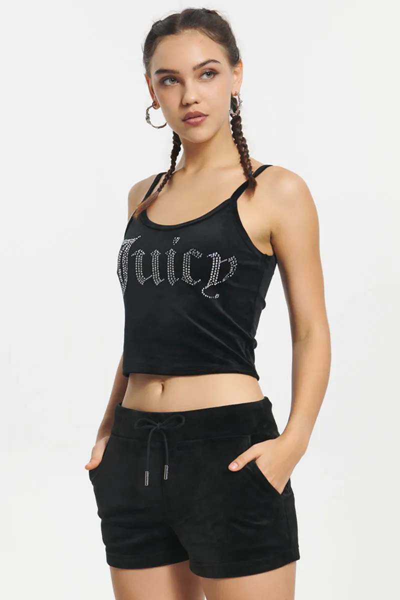 Big Bling Velour Tank Top