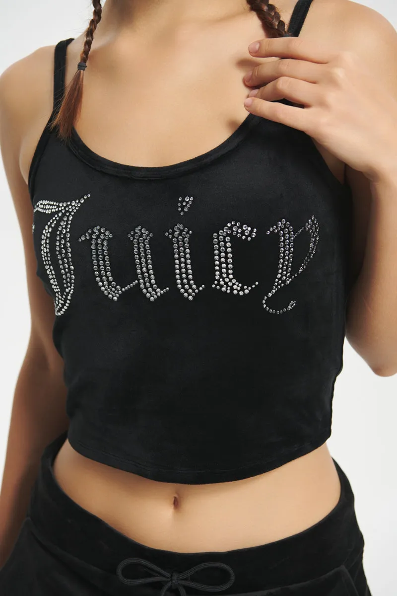 Big Bling Velour Tank Top