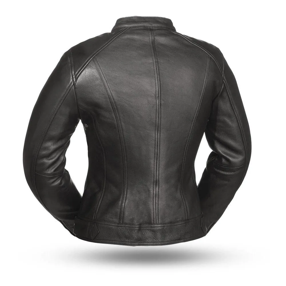 Biker Jacket Women Gorgeous Leather Racing Wear 3.0