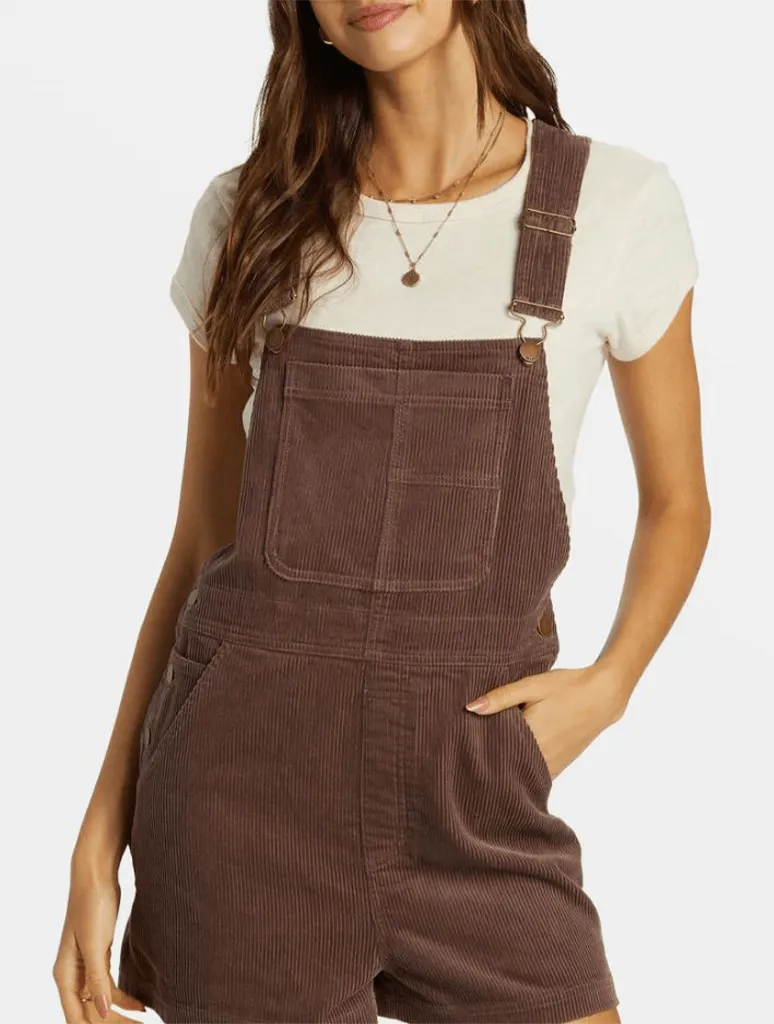 Billabong Sand Canyon Shortall Corduroy Romper