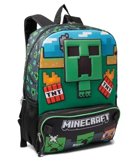 BIOWORLD Kids Minecraft Backpack Set (Little Kid/Big Kid)