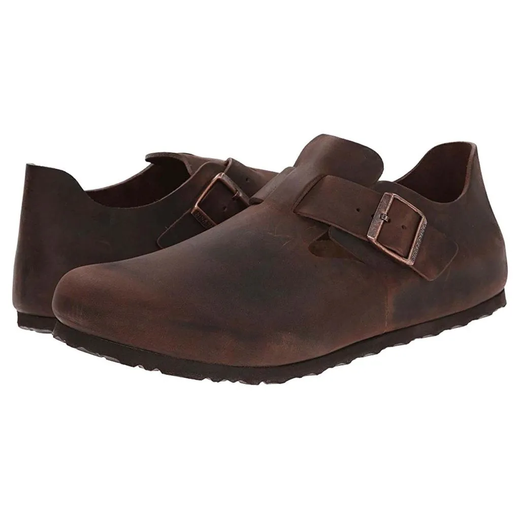 Birkenstock Unisex Shoes London Casual Buckles Closed-Toe Leather - UK 5.5