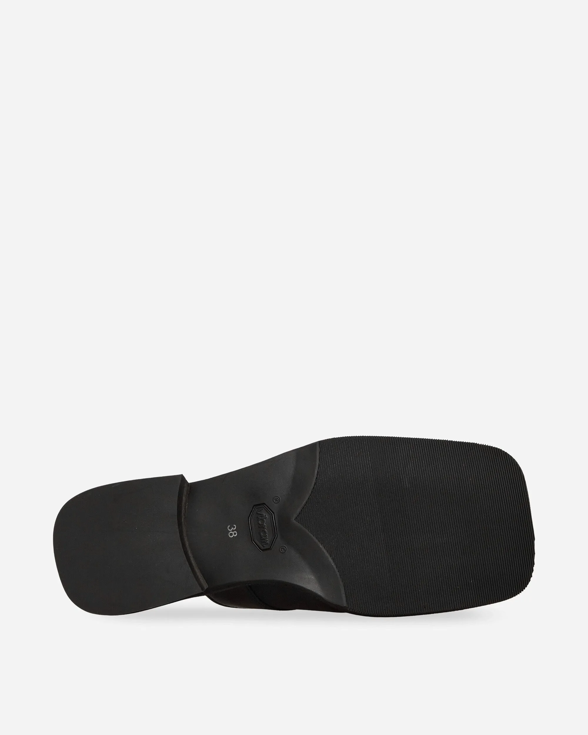 Blunt Mules Black