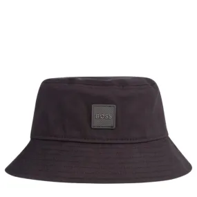 BOSS Logo Badge Black Bucket Hat