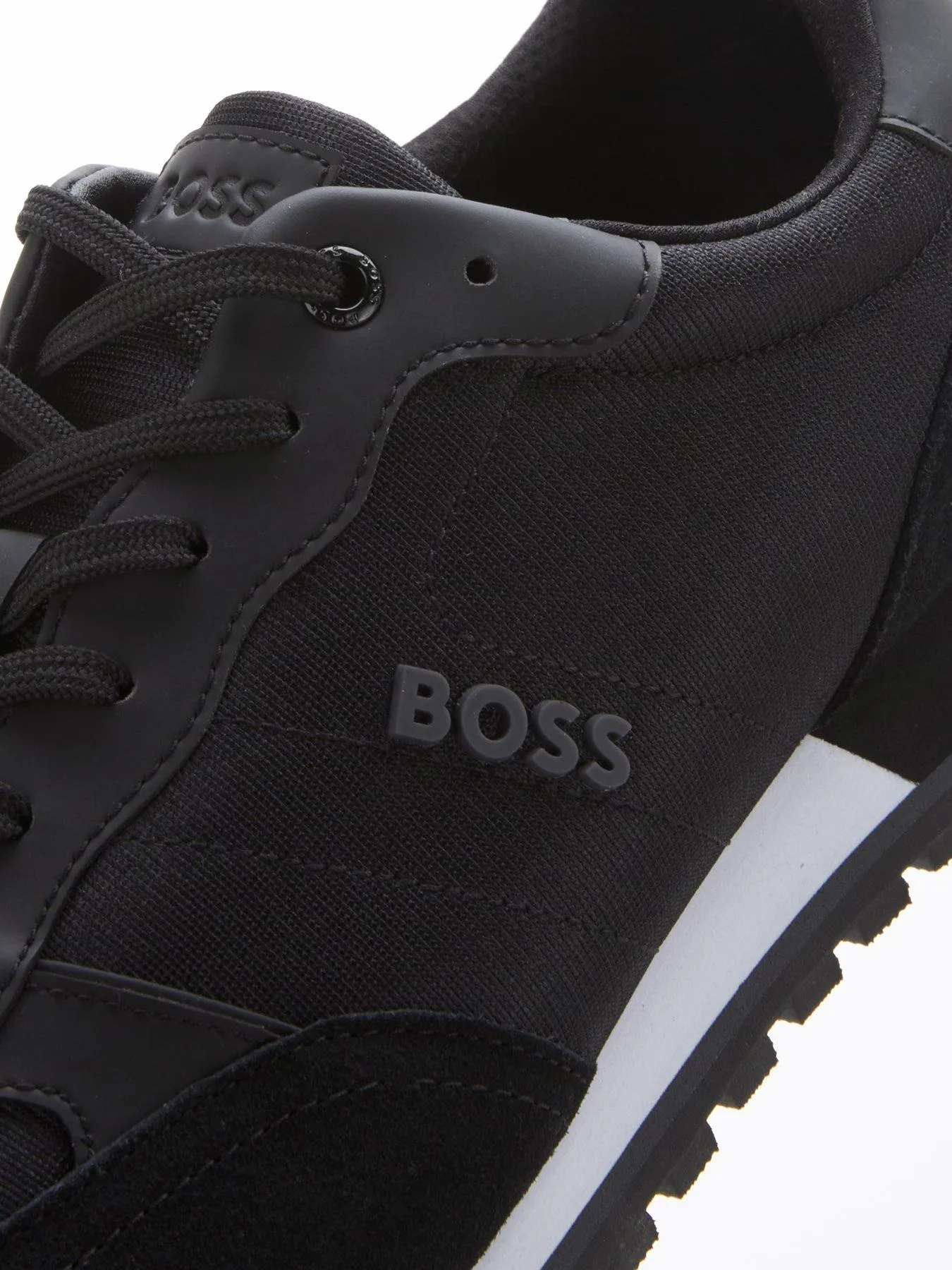 BOSS Parkour Mix Fabric Runner Trainers - Black