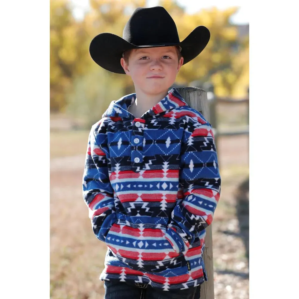 Boy's Cinch Aztec Fleece Hoodie