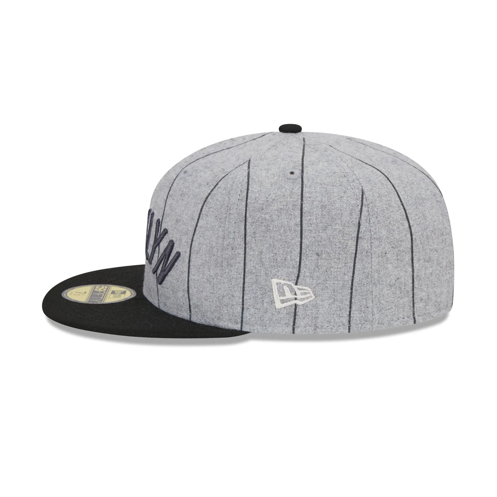 Brooklyn Nets Heather Pinstripe 59FIFTY Fitted Hat