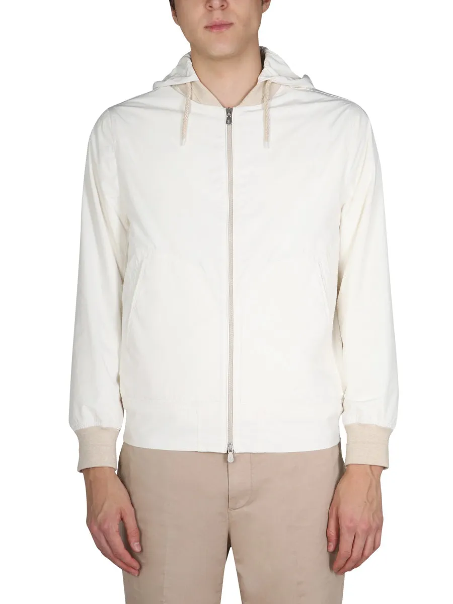 Brunello Cucinelli Zip-Up Hooded Jacket