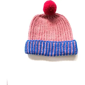 Cabbages & Kings Hand-Knit Pom Hat, Sherberry