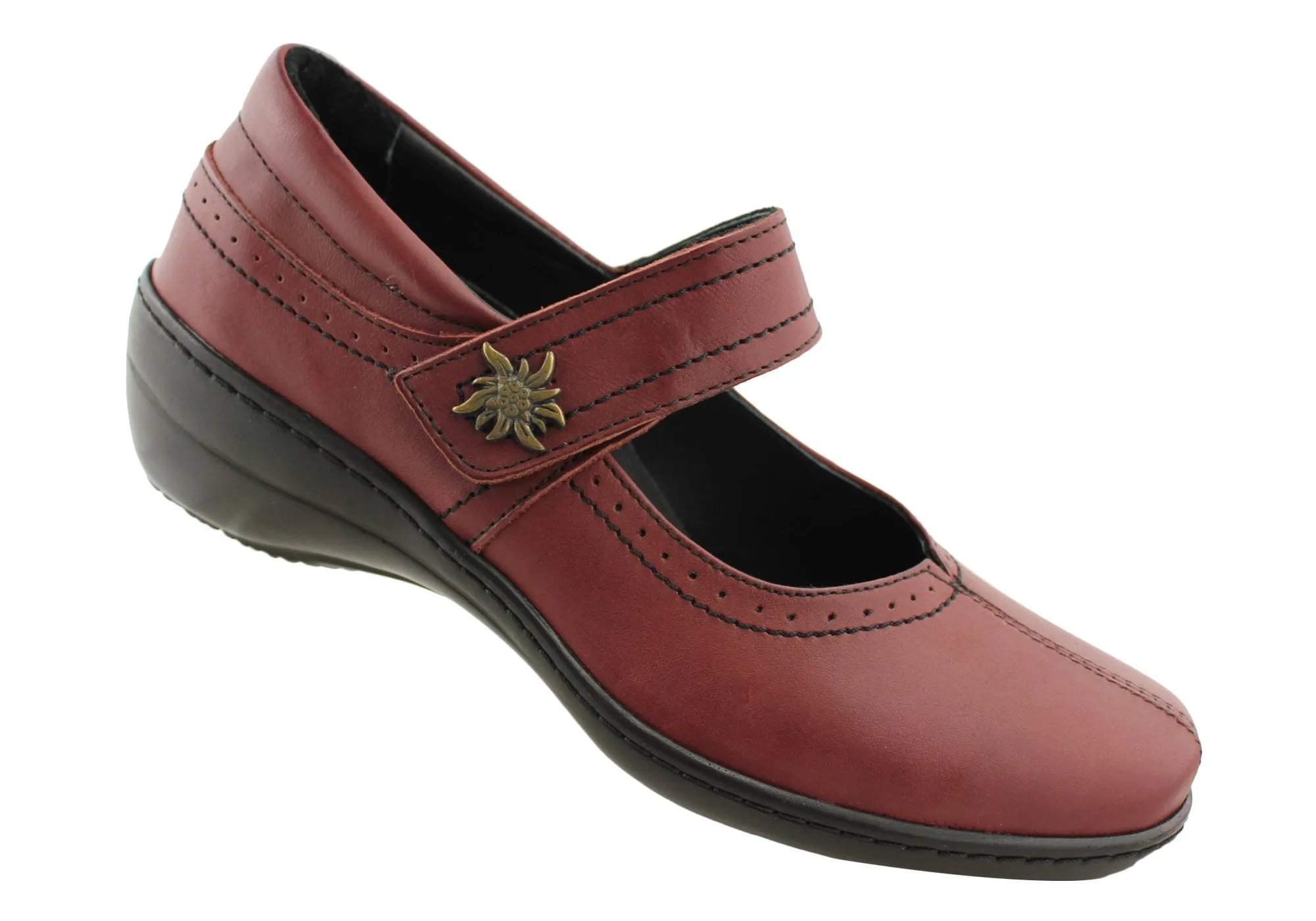 Cabello Comfort 961-21 Womens Leather Mary Jane Shoes